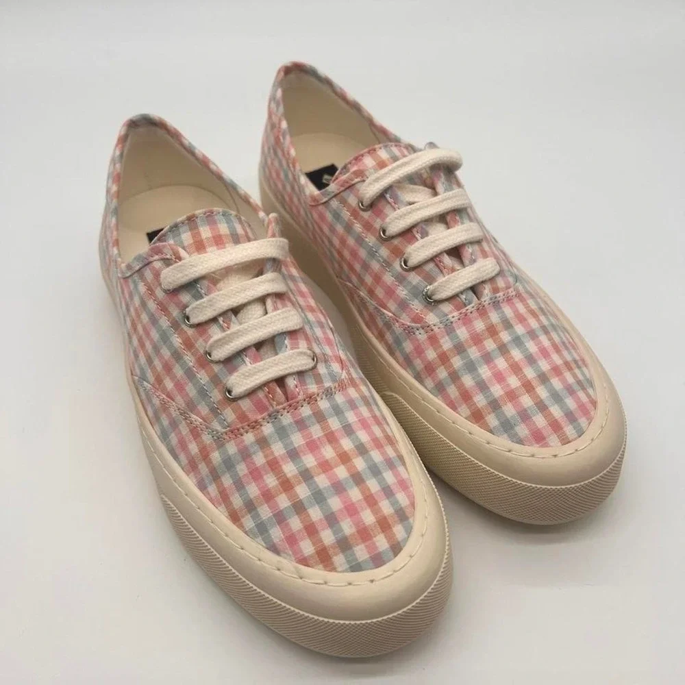 NEW Sperry Pink Blue and White Candy CVO Lace Up Sneakers W9